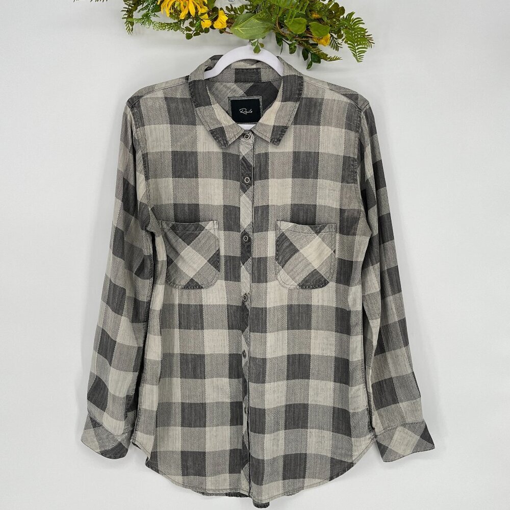 Rails Flannel Button Down Shirt Size Large Plaid … - image 1